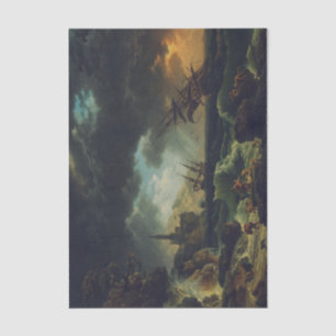 Papel De Seda Un naufragio en mares tormentosos de Claude-Joseph