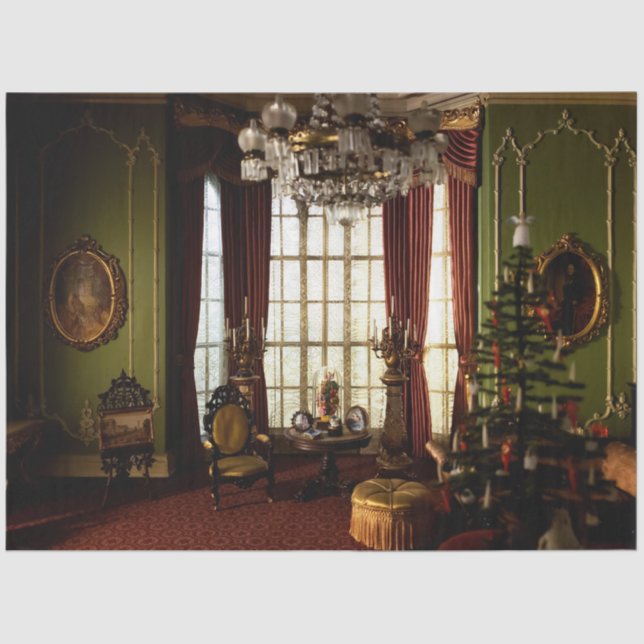 Papel De Seda Un Navidad victoriano - Tejido (Anverso)