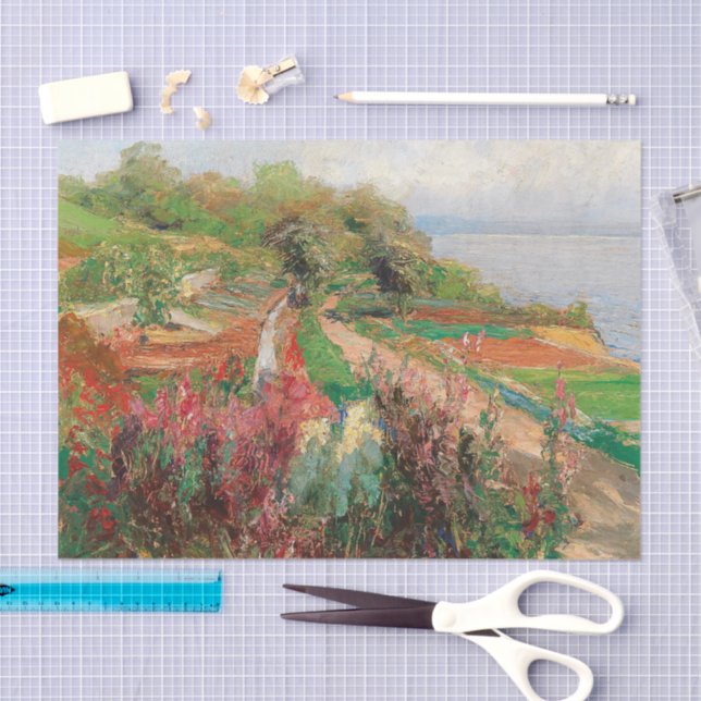 Papel De Seda Un paisaje costero | Olga Wisinger-Florian (Artesanía)