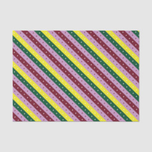 Papel De Seda un patrón de rayas multicolores con puntos