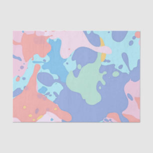 Papel De Seda Un patrón desordenado de manchas de pintura