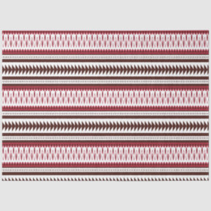 Papel De Seda un patrón rayado rojo y blanco