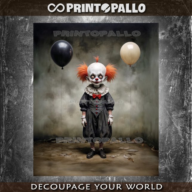 Papel De Seda Un pequeño payaso te pide que elijas un globo  (Subido por el creador)