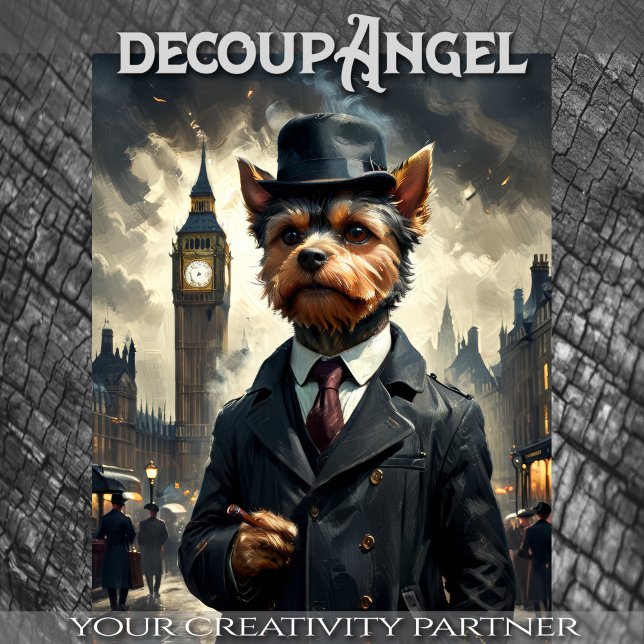 Papel De Seda Un perro de Yorkshire en Londres - Desnupage - (Subido por el creador)