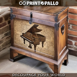 Papel De Seda Un piano steampunk en un mundo de notas musicales