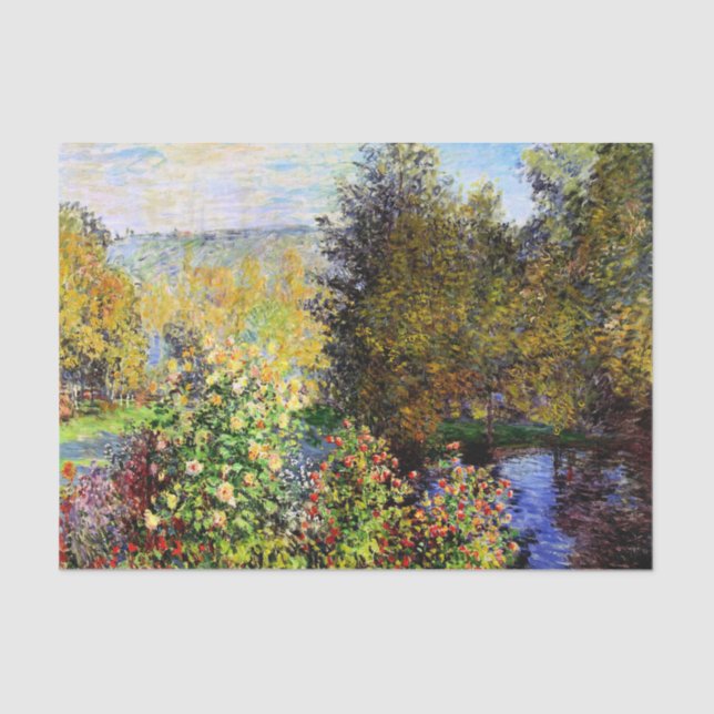 Papel De Seda Un rincón del jardín en Montgeron (Anverso)