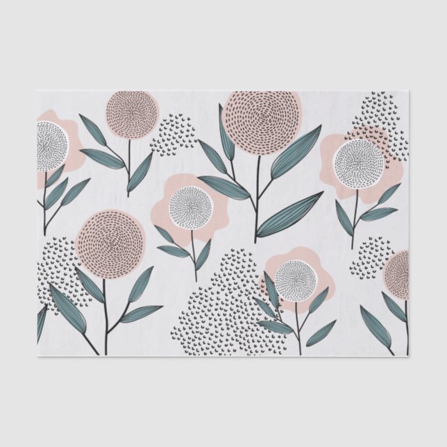 Papel De Seda Un rosa (Anverso)