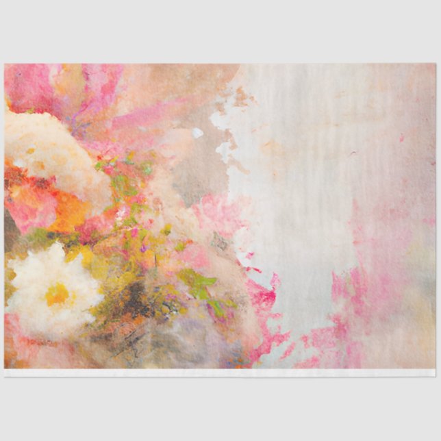 Papel De Seda Un Shabby Chic Floral Ephemera Design Series 7 (Anverso)