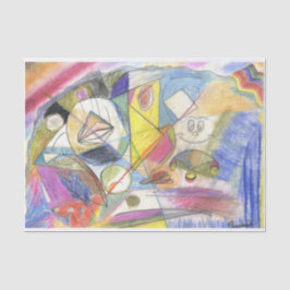 Papel De Seda un tejido colorido