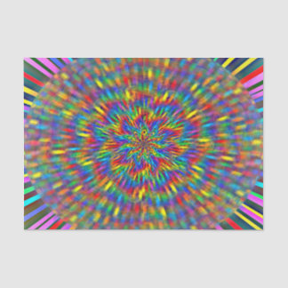 Papel De Seda Un teñido anudado floral