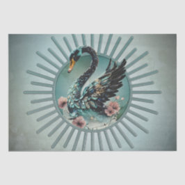 Papel De Seda Un toque de fantasía y elegancia, el cisne del sue