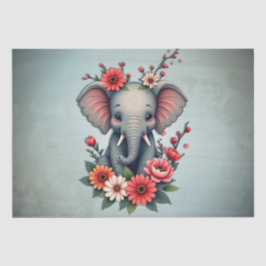 Papel De Seda Un toque de verano: El elefante bebé