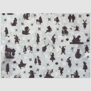 Papel De Seda Una Alicia Azul en el diseño de la serie de las ma