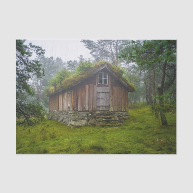 Papel De Seda Una cabaña de hadas en el bosque (Anverso)