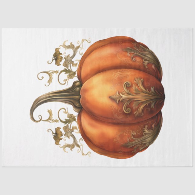 Papel De Seda Una colección de diseño de Halloween de época 10 (Anverso)