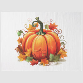 Papel De Seda Una Colección de Diseños de Calabazas de Otoño 17