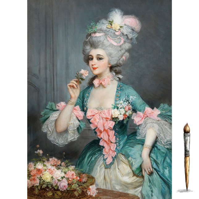 Papel De Seda Una dama elegante con Rosas de Lucius Rossi (Subido por el creador)