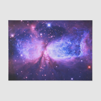 Papel De Seda Una estrella nace azul púrpura