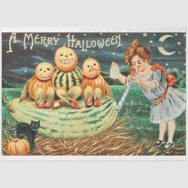 Papel De Seda Una Feliz Halloween (Anverso)