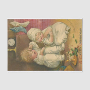 Papel De Seda Una Feliz Navidad por Ellen Clapsaddle