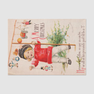 Papel De Seda Una Feliz Navidad por Ellen Clapsaddle