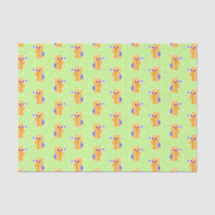 Papel De Seda "Una flor para usted" Kawaii de pelo largo Yorkie
