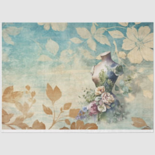 Papel De Seda Una habitación de costura floral Serie Diseño #13