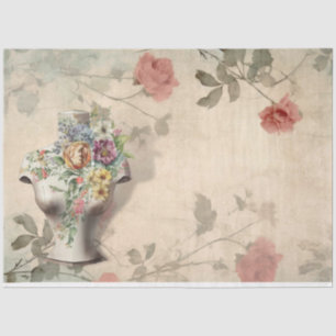 Papel De Seda Una habitación de costura floral Serie Diseño #18