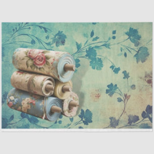 Papel De Seda Una habitación de costura floral Serie Diseño #28