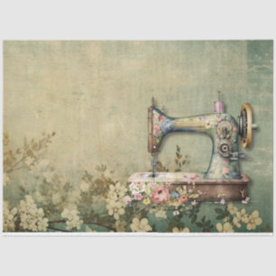 Papel De Seda Una habitación de costura floral Serie Diseño #36