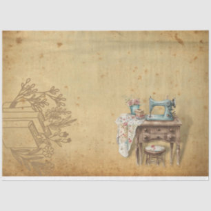 Papel De Seda Una habitación de costura floral Serie Diseño #41