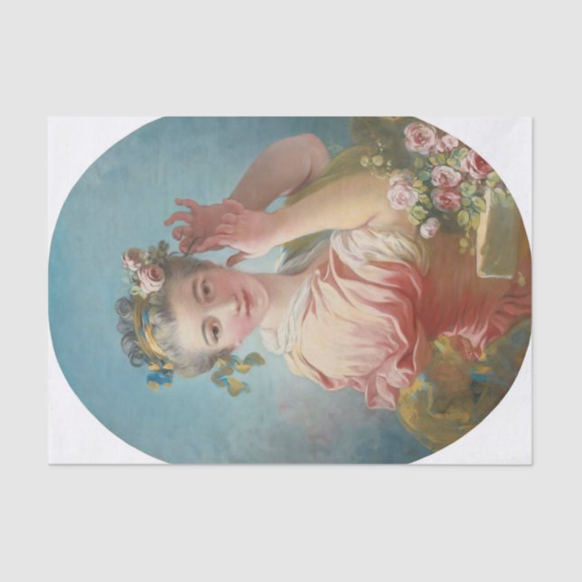 Papel De Seda Una joven admiradora de Jean-Honore Fragonard (Anverso)