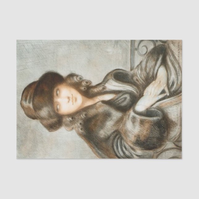 Papel De Seda Una joven elegante de Gerda Wegener (Anverso)