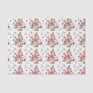 Papel De Seda Una Navidad perruna muy alegre