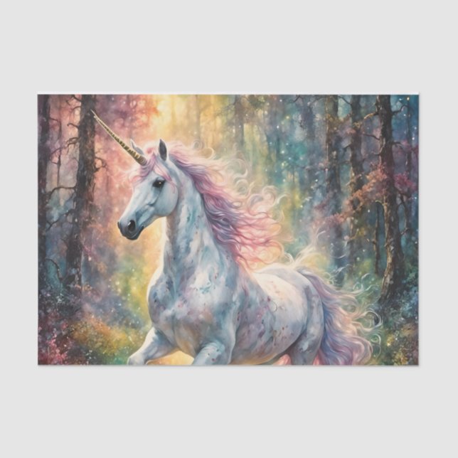 Papel De Seda Una página mágica de unicornio (Anverso)