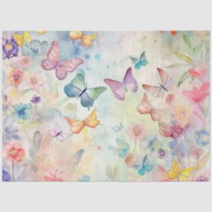 Papel De Seda Una serie caprichosa de mariposas diseño 5