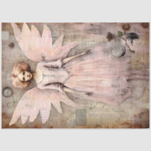 Papel De Seda Una serie de ángel rosa caprichosa Diseño #2