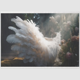 Papel De Seda Una serie de ángeles blancos Diseño 8