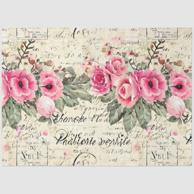 Papel De Seda Una serie de diseño de éfera francesa 15 (Anverso)