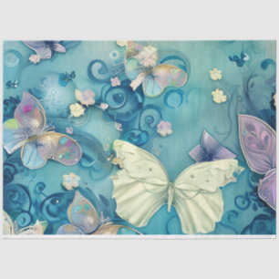 Papel De Seda Una serie de diseño de mariposas místicas 12