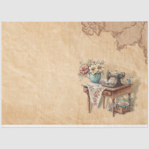 Papel De Seda Una serie de diseño de sala de costura floral #38