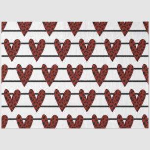 Papel De Seda Una serie de diseño de San Valentín rojo y negro 3