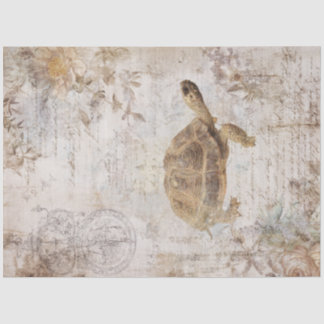 Papel De Seda Una serie de diseño de tortuga vintage #10