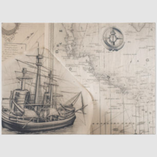 Papel De Seda Una serie de mapas náuticos diseño 2