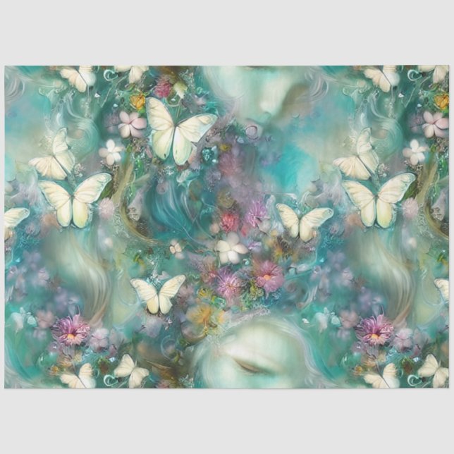 Papel De Seda Una serie de mariposas místicas Diseño 2 (Anverso)