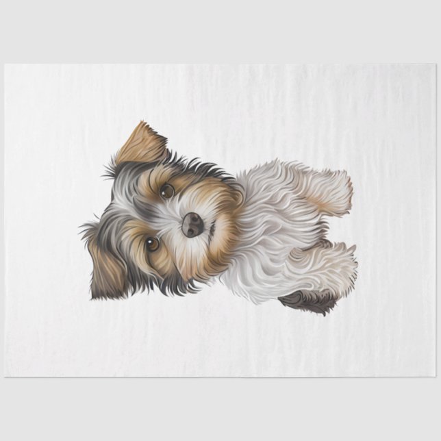Papel De Seda Una serie de perros pequeños Diseño 29 (Anverso)