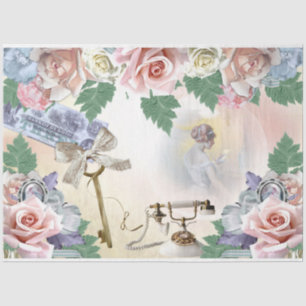Papel De Seda Una serie Shabby Chic Diseño 21