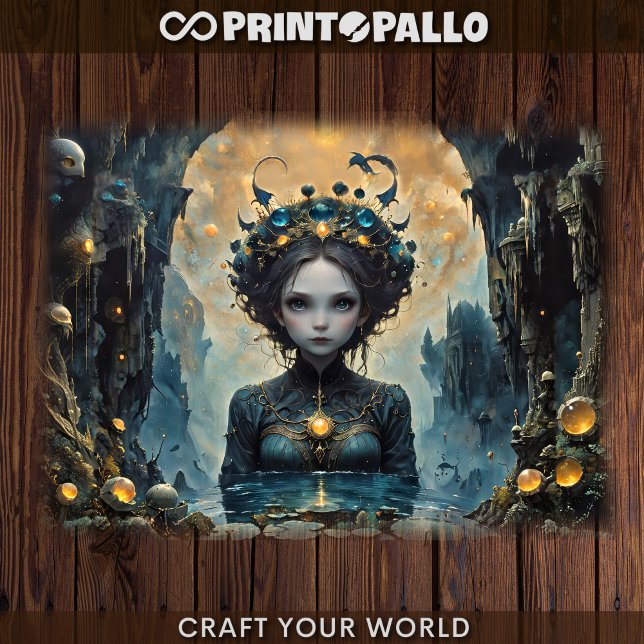 Papel De Seda Una sirena en un reino azul fantástico (Subido por el creador)