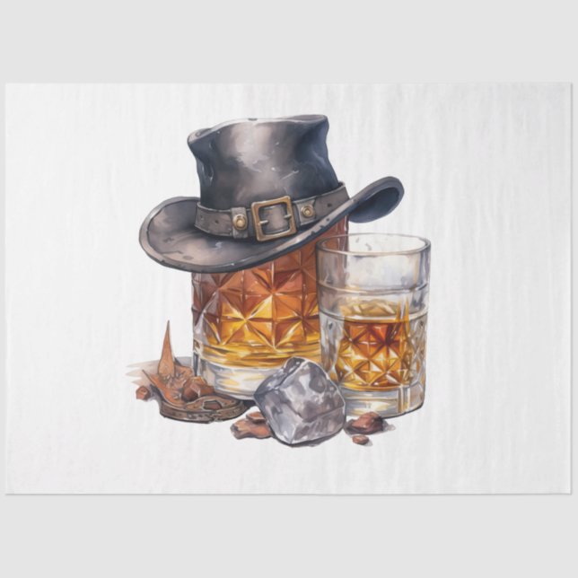 Papel De Seda Una vieja serie de diseño de Whiskey 17 (Anverso)