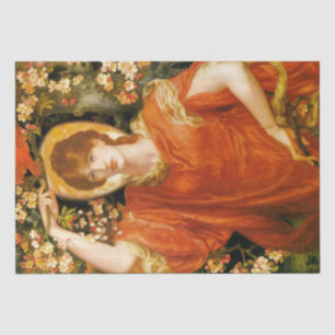 Papel De Seda Una visión de Fiametta (Mujer Red-Haired) (Rosetti
